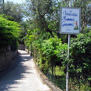 Restaurant in the island of Capri