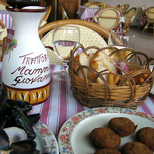 Restaurant in the island of Capri